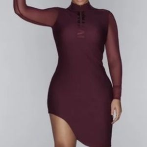 Original Adidas/ Ivy Park burgundy dress